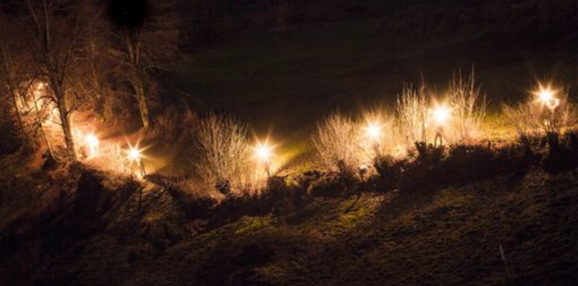 Bild von der Filmpremiere bei Morgarten Gräben, Mauern und Sümpfe