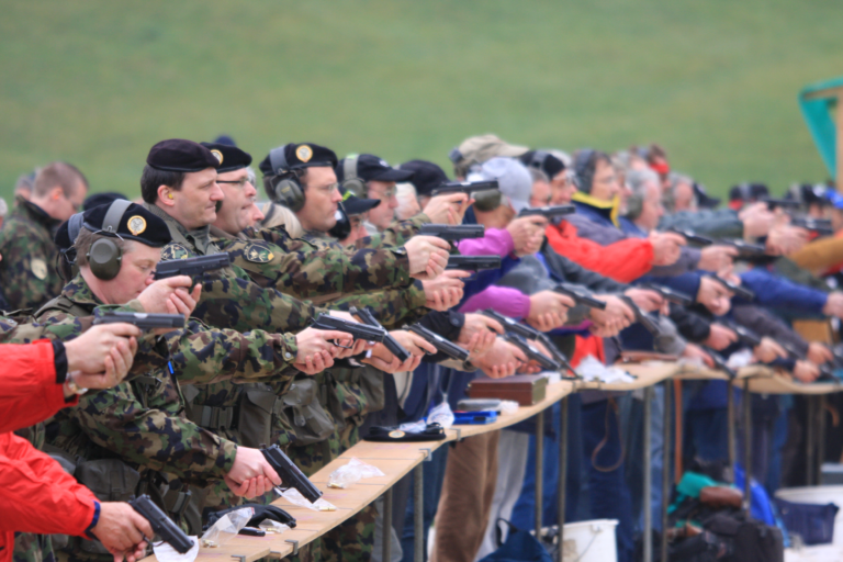 Bild vom Morgarten-Pistolenschiessen